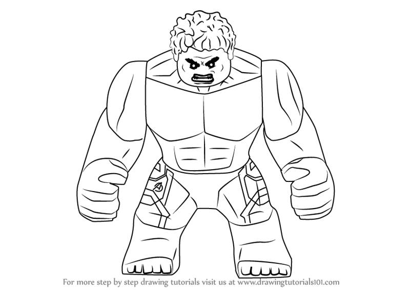 800x566 Learn How To Draw Lego The Hulk (Lego) Step By Step Drawing