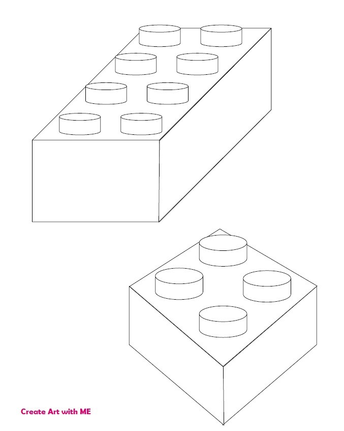 677x847 Lego Charcoal Drawing Hs Art Lesson