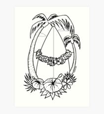 210x230 Hawaiian Lei Drawing Art Prints Redbubble
