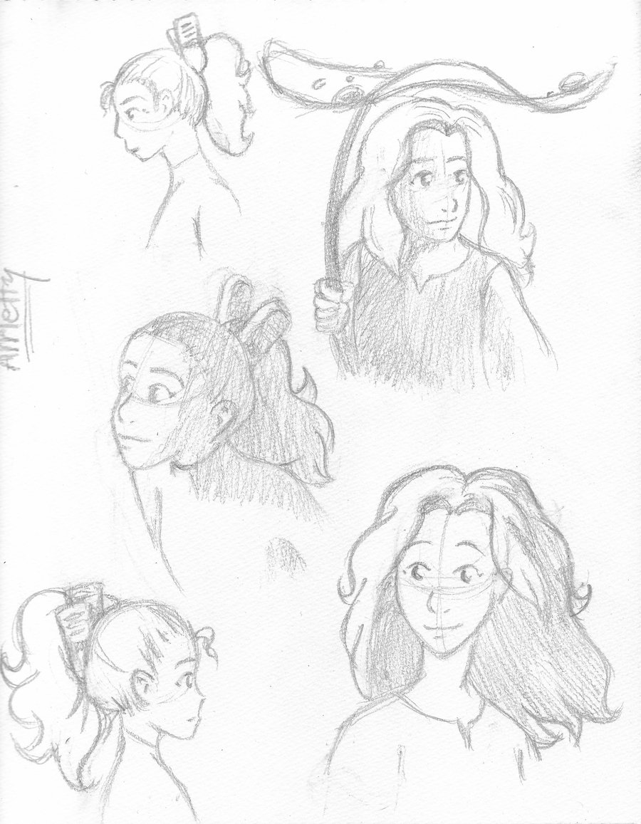 900x1157 Arrietty Sketch Page By Lani Lei