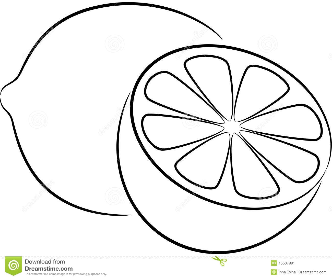 1300x1096 Lemon Clipart Black And White