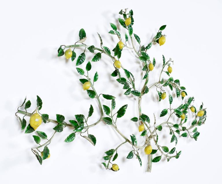 768x639 Italian Lemon Tree Tole Sculpture