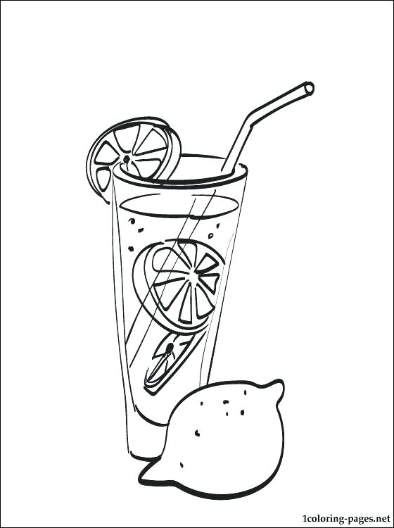 560x750 Lemonade Coloring Page Download Lemonade Drawing Lemonade Stand