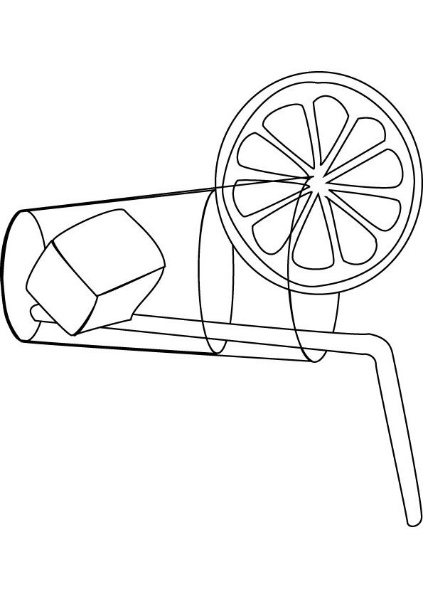 595x842 Free Lemonade Coloring Page