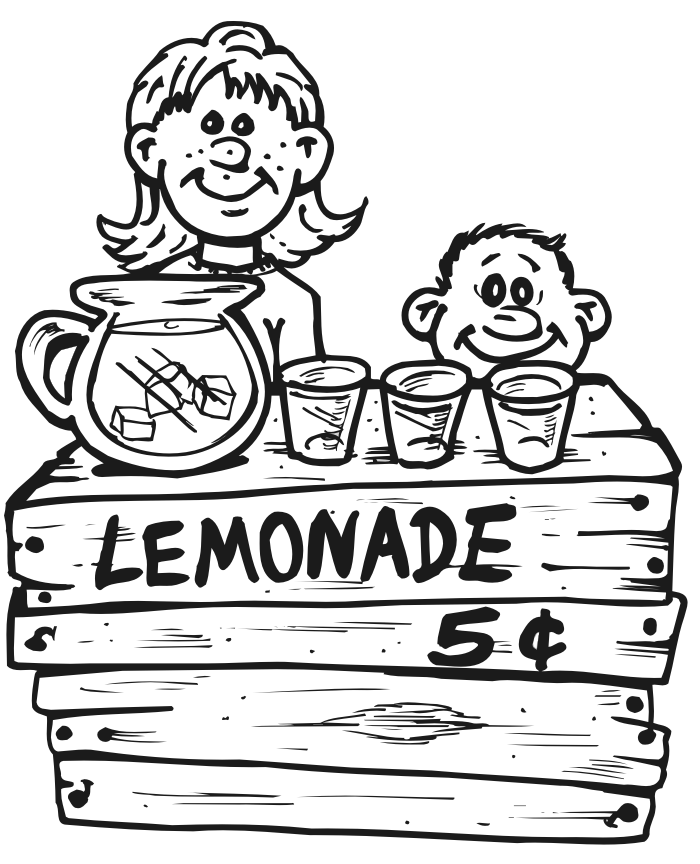 700x864 Lemonade Coloring Page Coloring Page For Kids