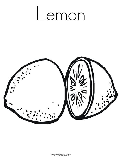 468x605 Lemon Coloring Page