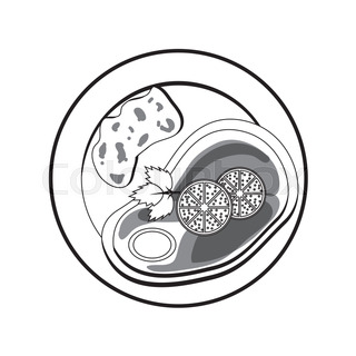 320x320 Two Lemons On A Plate Drawing A Black Brush On A Yellow Background