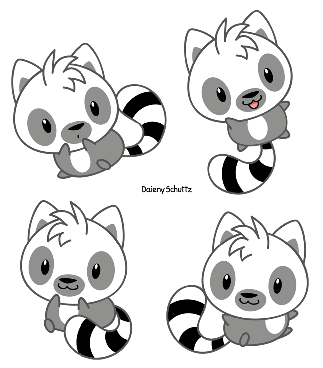 650x739 Chibi Ring Tailed Lemur By Daieny