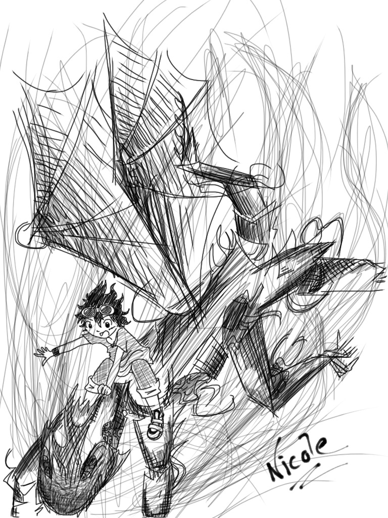 768x1024 Leo Valdez And Festus The Dragon. By Junicole