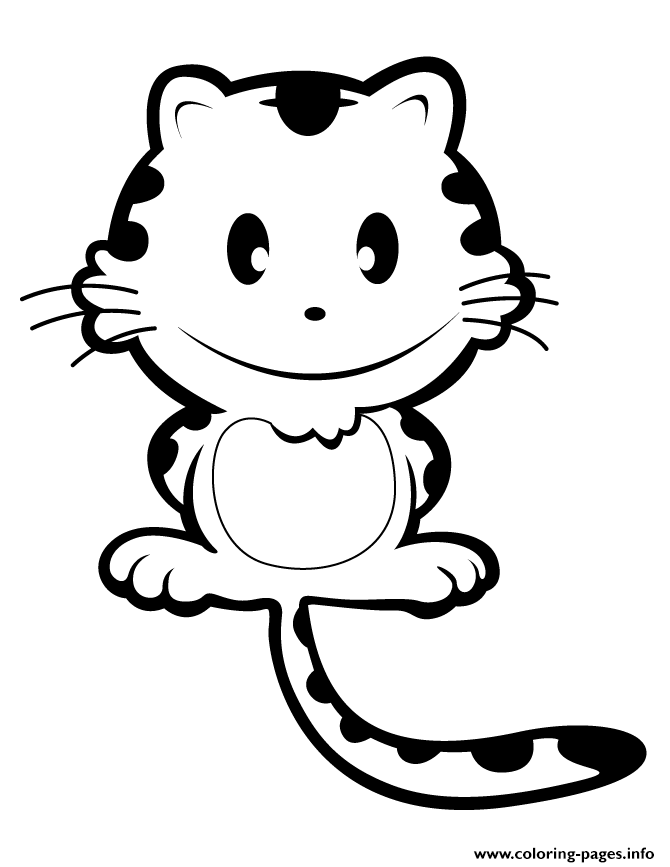 670x867 Cute Cartoon Leopard Coloring Pages Printable
