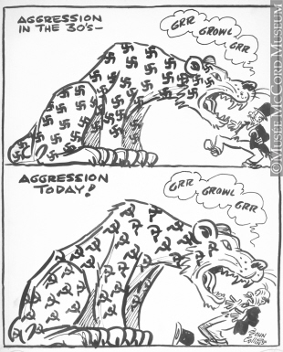 310x385 M965.199.323 The Leopard Changes His Spots. Drawing, Cartoon