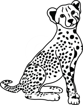 275x350 Leopard Clipart