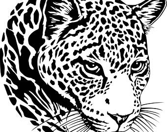 340x270 Vector Leopard Head Svg Dxf Eps Jpg Download Files
