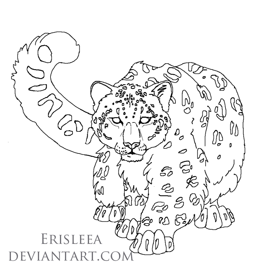 900x900 Snow Leopard Embroidery Picture