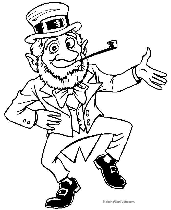 670x820 Leprechaun Coloring Pages