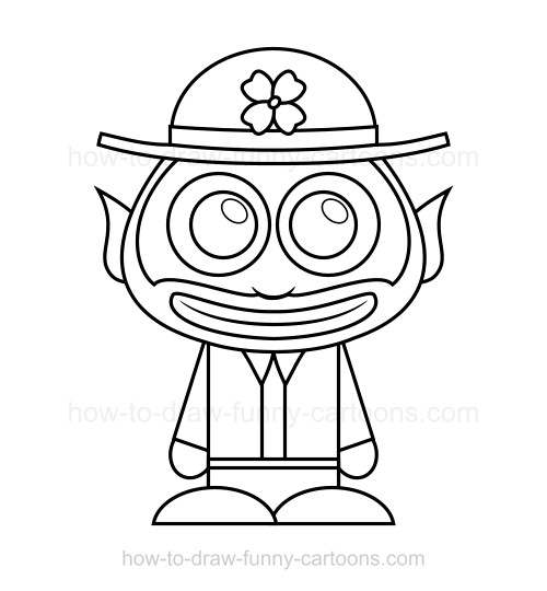 500x540 How To Draw A Leprechaun