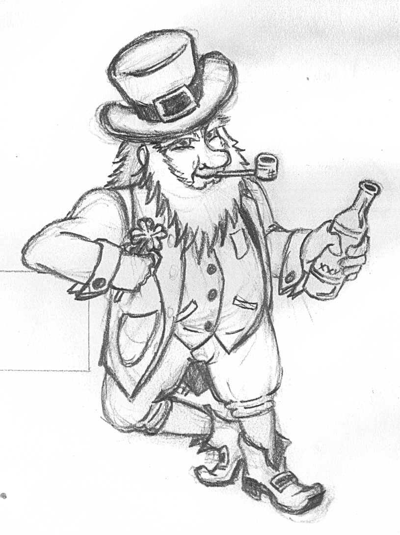 815x1088 Leprechaun Sketch By Cromecre8ive
