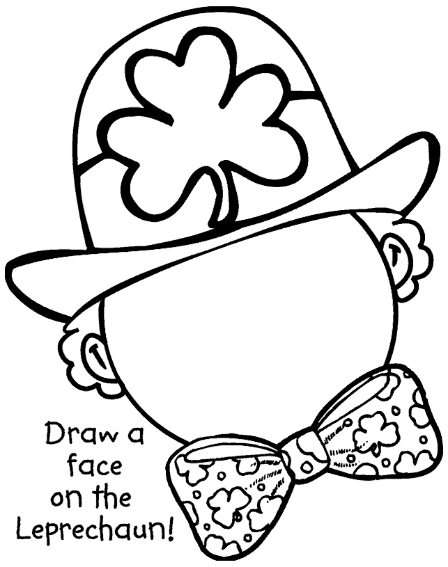643x815 Complete The Leprechaun Coloring Page