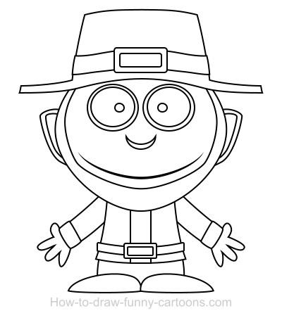 400x452 Drawing A Leprechaun Cartoon