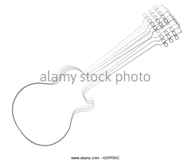 Les Paul Guitar Drawing at GetDrawings | Free download