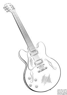 236x334 How To Draw An Electric Guitar Step By Step. Drawing Tutorials