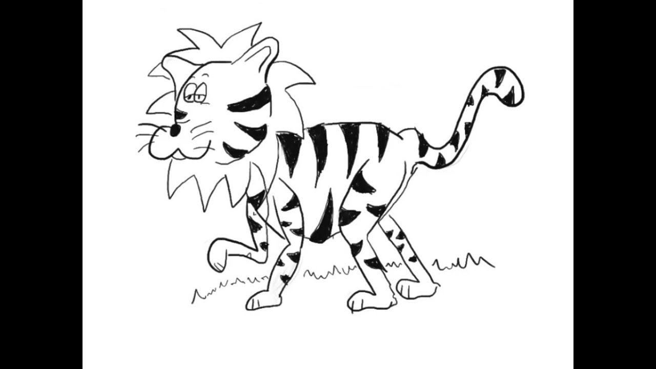 1280x720 How To Draw A Liger In Three Easy Steps!