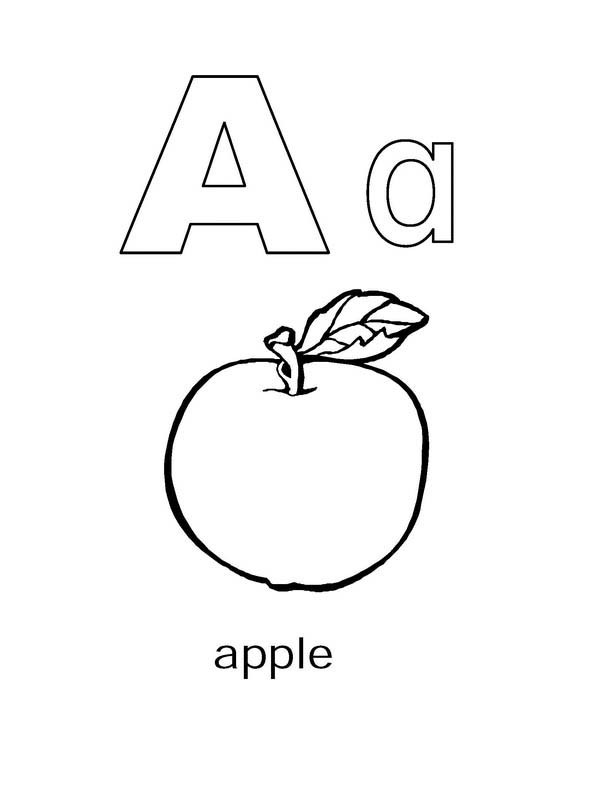 600x800 Letter A Coloring Pages