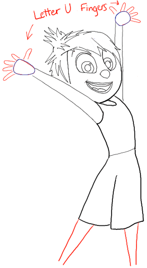 500x909 How Draw Joy From Disney Pixars Inside Out With Easy Steps