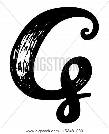 382x470 Letter G. Calligraphy Alphabet Vector Amp Photo Bigstock