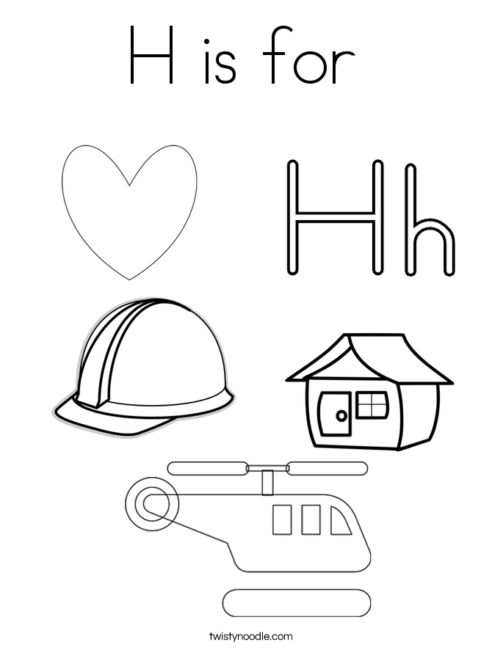 503x650 Letter H Coloring Pages Nice Coloring Pages For Kids