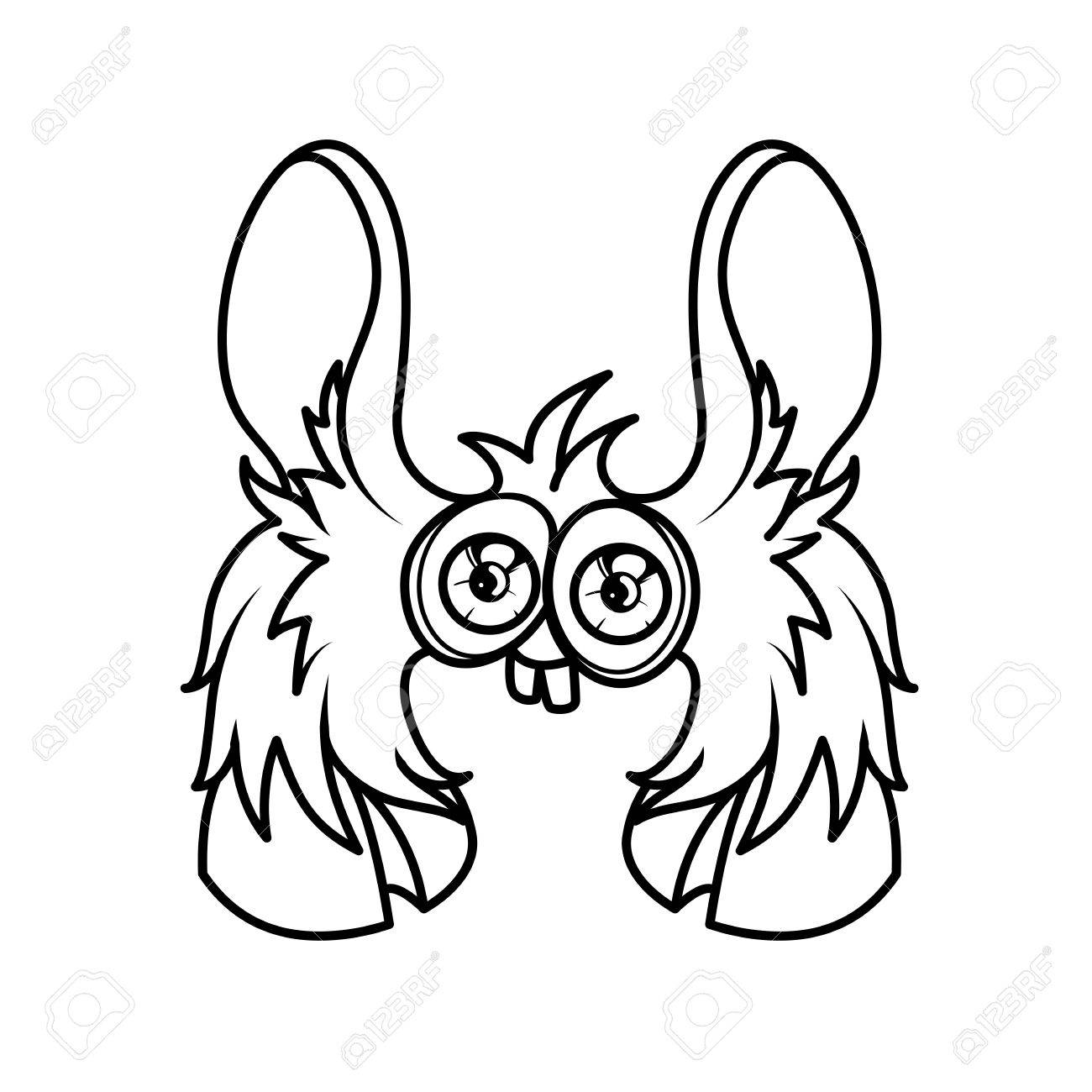 1300x1300 Monster Alphabet Coloring Pages Letter H Royalty Free Cliparts