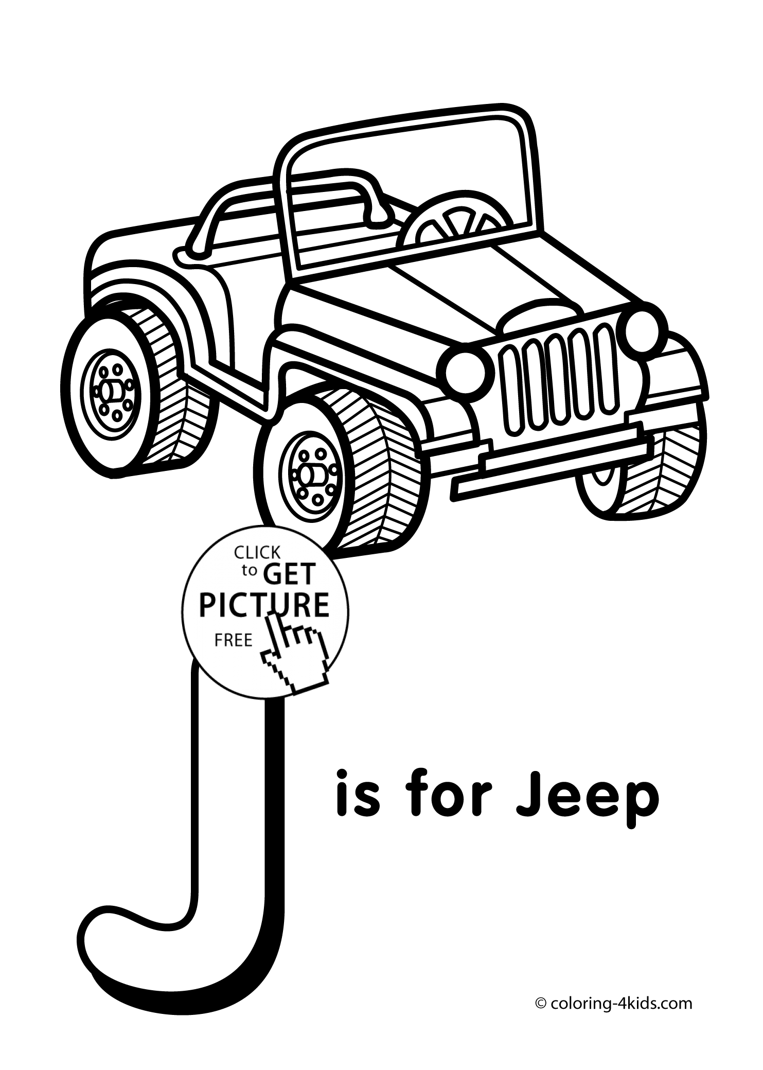 1483x2079 Letter J Coloring Pages Of Alphabet (J Letter Words) For Kids