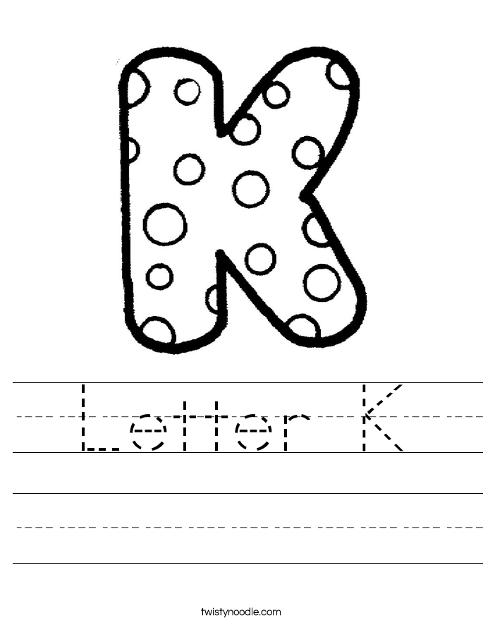 685x886 Letter K Worksheets