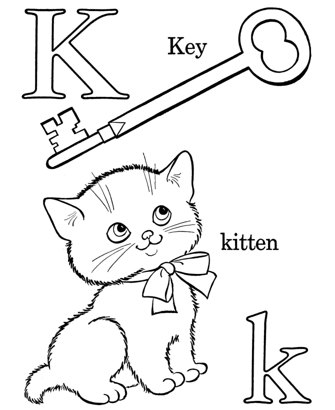 670x820 Alphabet Coloring Pages Letter K
