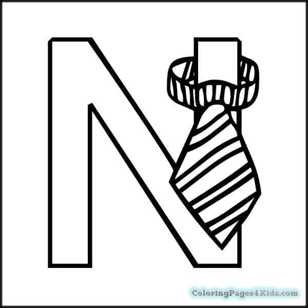 600x600 Coloring Pages With The Letter N Adults Coloring Pages For Kids