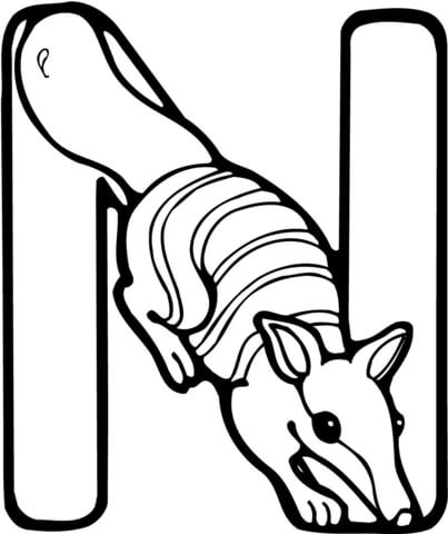 403x480 Letter N Is For Numbat Coloring Page Free Printable Coloring Pages