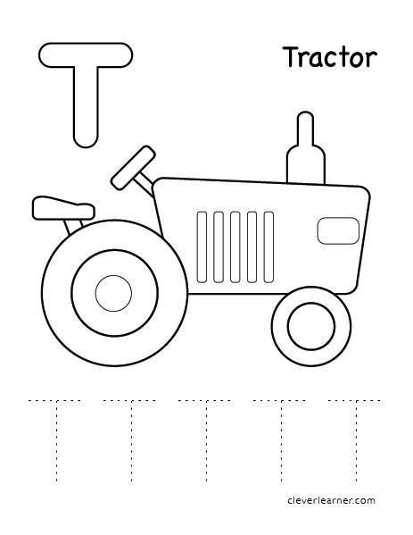 463x599 Letter T Writing And Coloring Sheet