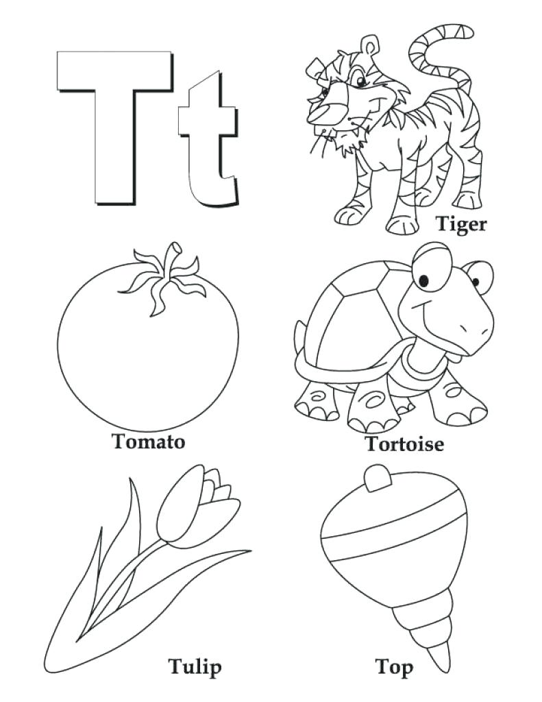 791x1024 Coloring Letter T Coloring Page