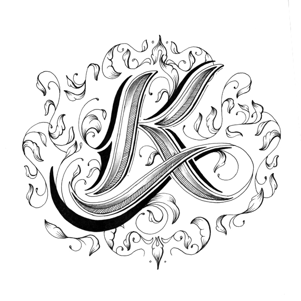 600x600 Drawn Letter