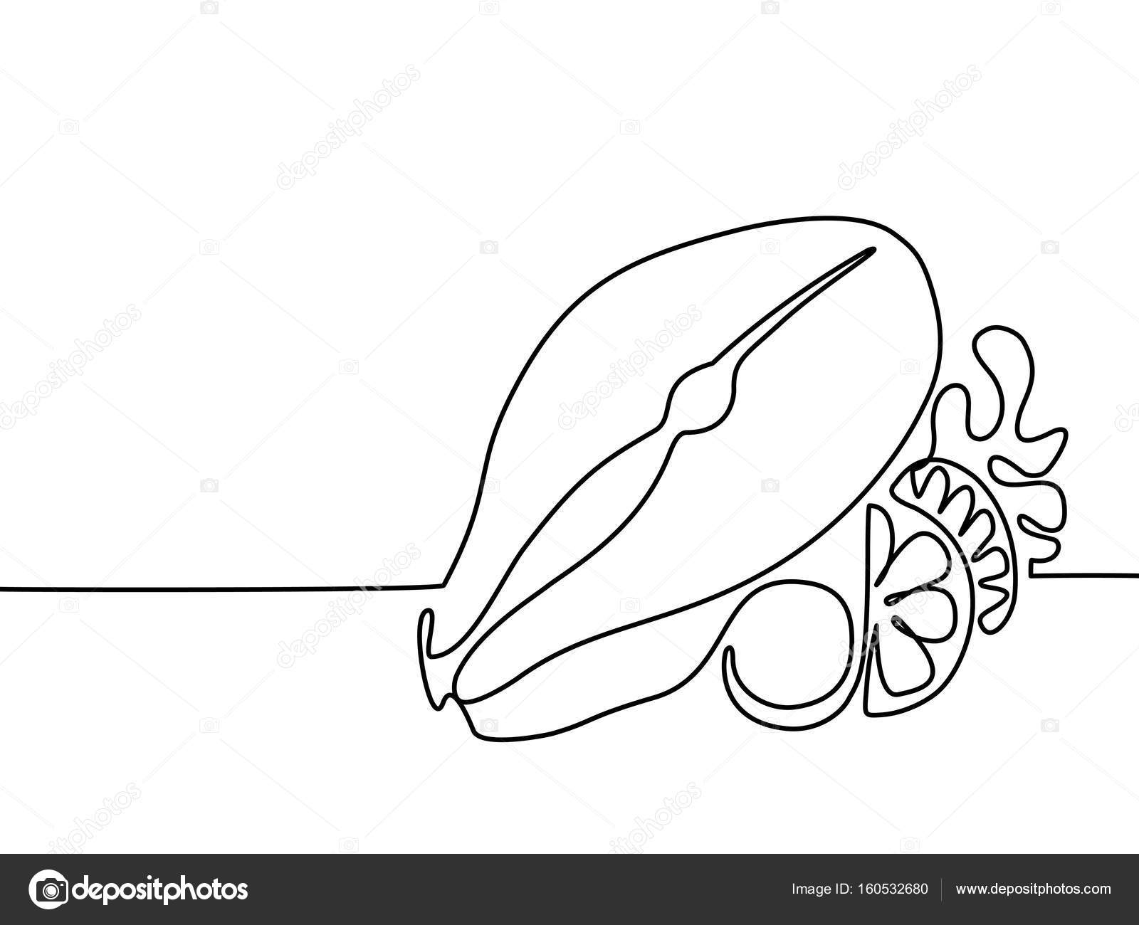 1600x1300 Salmon Steak With Lemon, Tomato And Lettuce Leaves Stock Vector