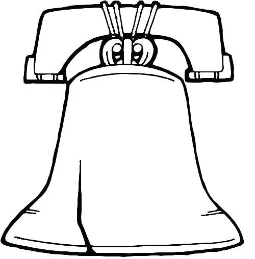 500x508 Bell Coloring Page