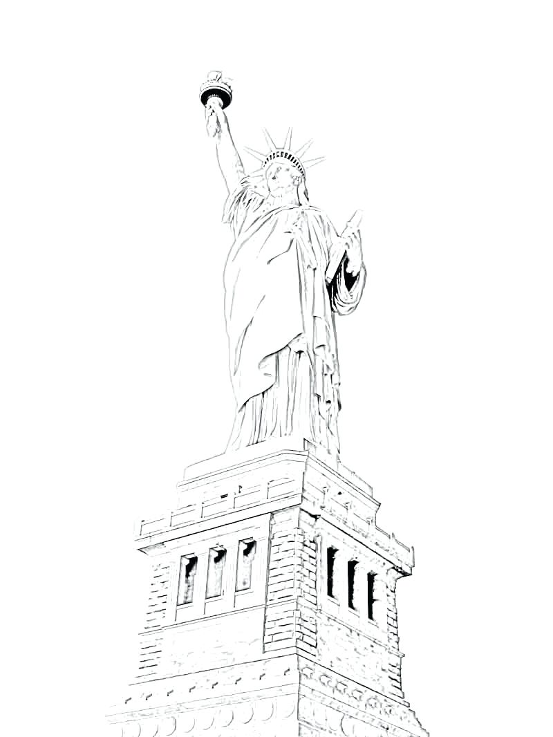 800x1066 Coloring Statue Of Liberty Coloring Page Projects Idea Pages
