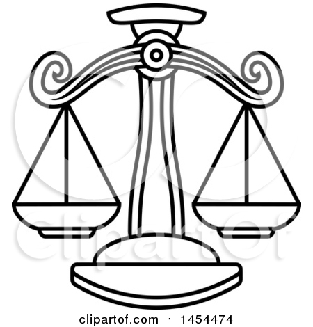 450x470 Clipart Of Golden Scales