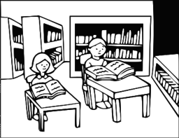 256x197 Library Building Clipart Black And White Clipart Station