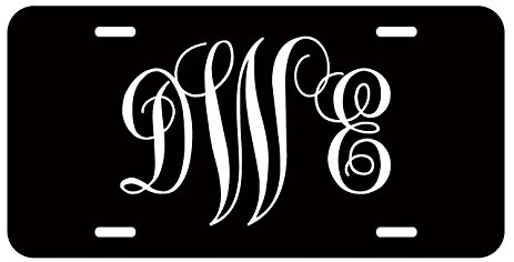 463x236 Personalized Monogram License Plate