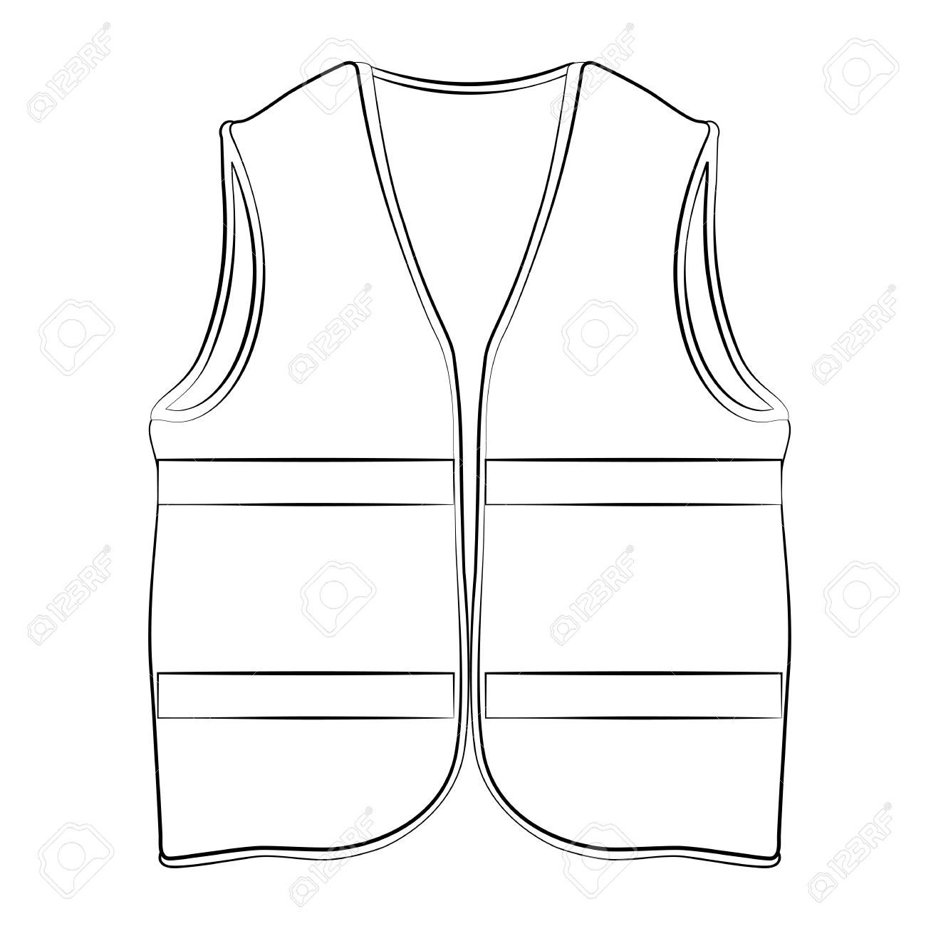 1300x1300 Life Jacket Drawing