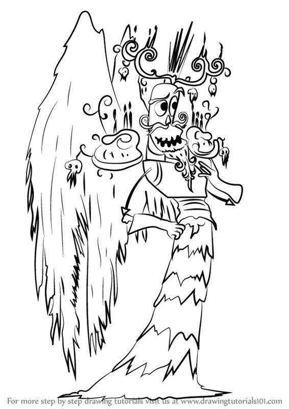 566x800 Learn How To Draw Xibalba From The Book Of Life (The Book Of Life