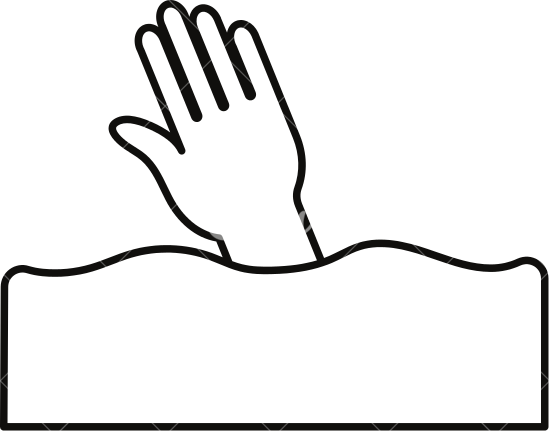 550x432 Life Ring Rescue In Flat Style