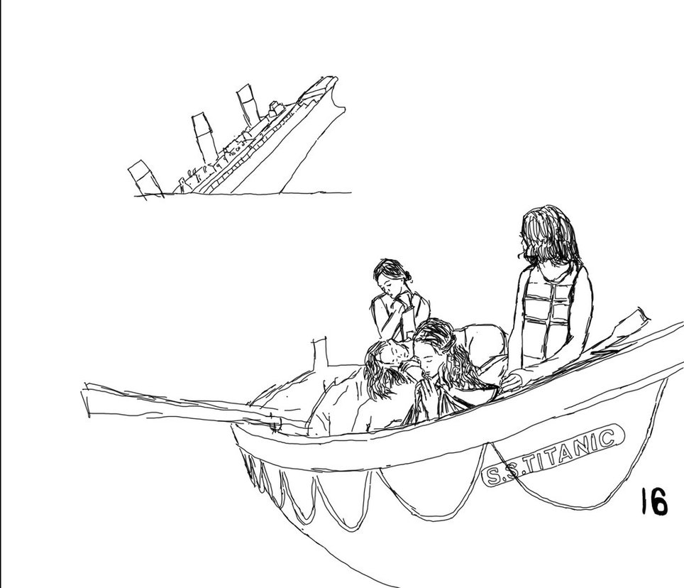 964x828 Titanic 2015 Lifeboat 16 Sketch By Devongailweber
