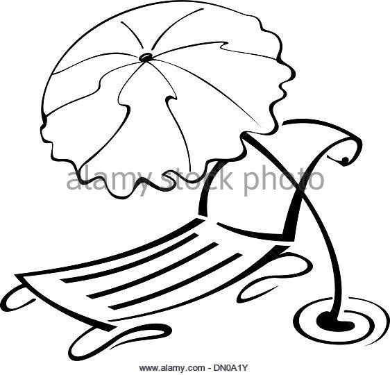 562x540 Beach Chair Black And White Stock Photos Amp Images